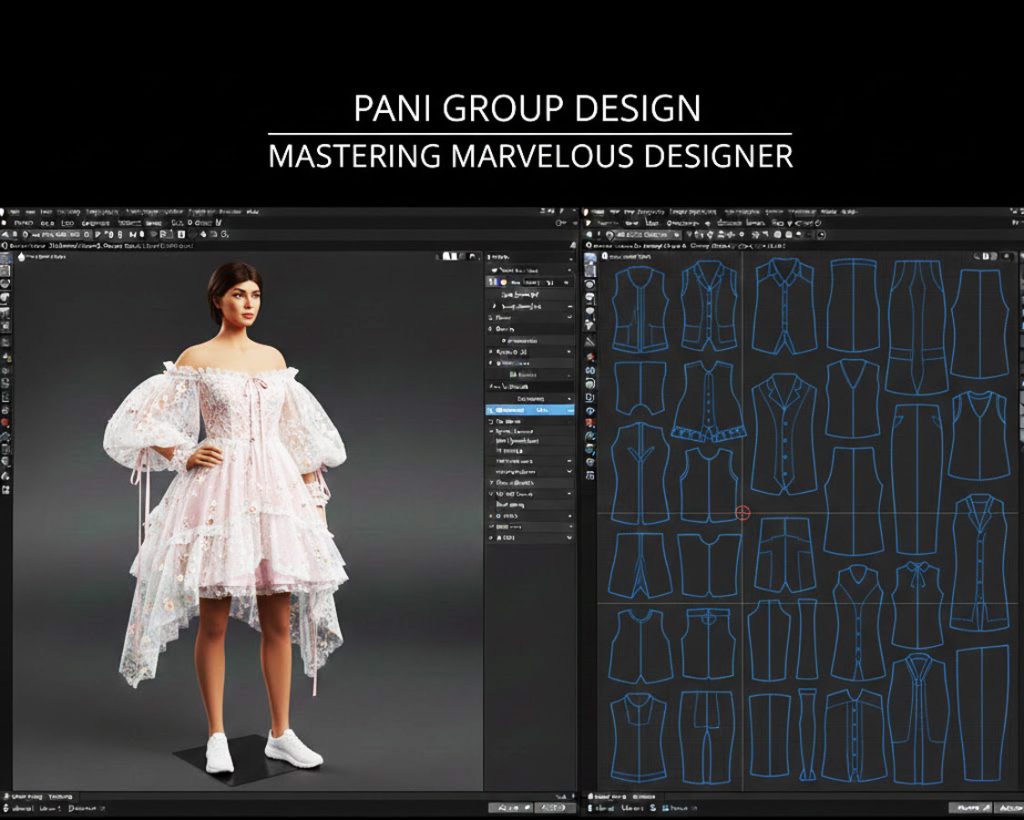 طراحی لباس سه‌بعدی با CLO 3D و Marvelous